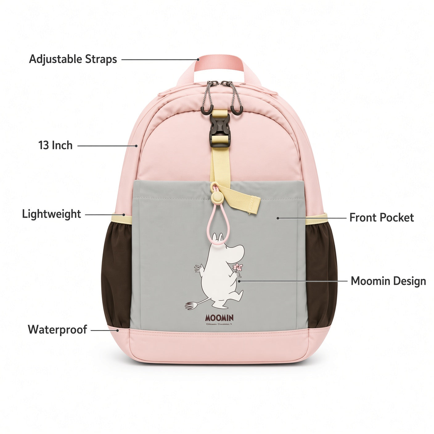 M&G Chenguang 13-Inch Kids School Backpack – Moomin Design, Lightweight & Waterproof School Bag - No: ABB904V837