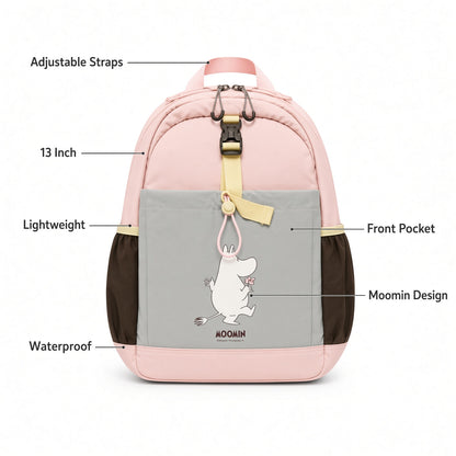 M&G Chenguang 13-Inch Kids School Backpack – Moomin Design, Lightweight & Waterproof School Bag - No: ABB904V837