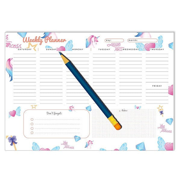 Yassin To Do Weekly planner - A4 - 52 sheets - No:1116