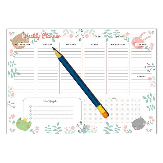 Yassin To Do Weekly planner - A4 - 52 sheets - No:1118