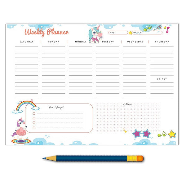 Yassin To Do Weekly planner - A4 - 52 sheets - No:1117