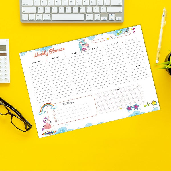 Yassin To Do Weekly planner - A4 - 52 sheets - No:1117