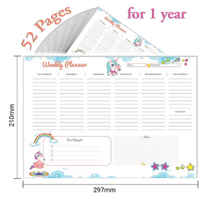 Yassin To Do Weekly planner - A4 - 52 sheets - No:1117