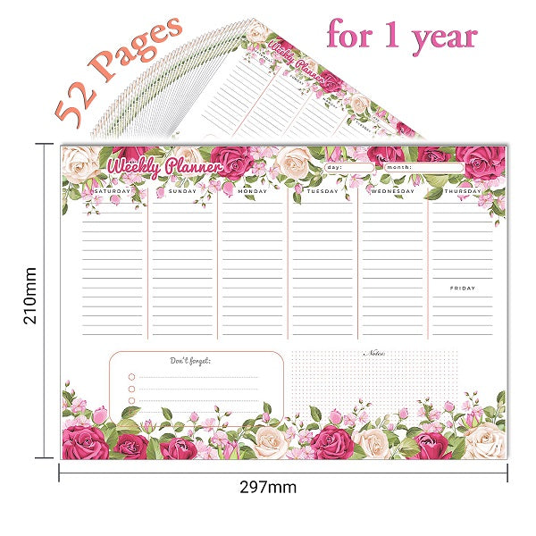 Yassin To Do Weekly planner - A4 - 52 sheets - No:1121