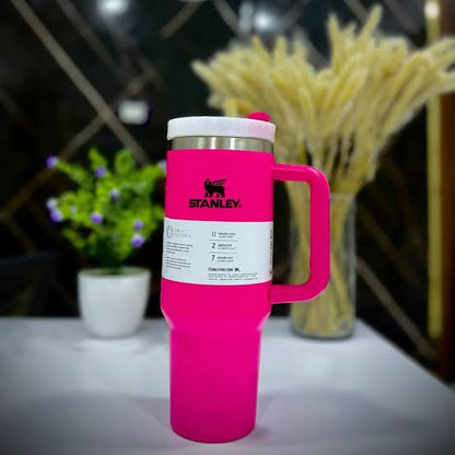 Mega 1.2L Insulated Travel Mug with Handle & Straw