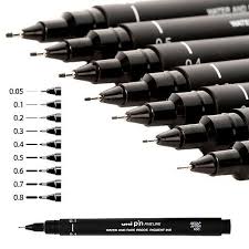 Uni-ball Black Fineliner Pen