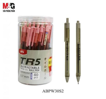 M&G Chenguang Retractable Pastel Oil-Based Ballpoint Pens 0.7mm - 1pcs - No: ABPW30S2