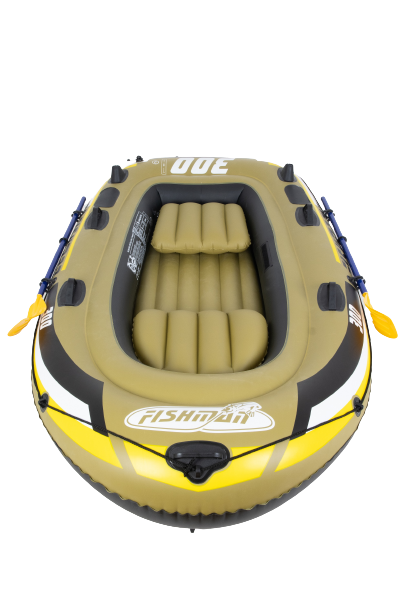 طقم قارب جيلونج فيشمان 300 قابل للنفخ، أبعاده 252 سم × 125 سم × 40 سم - رقم: 07208-1