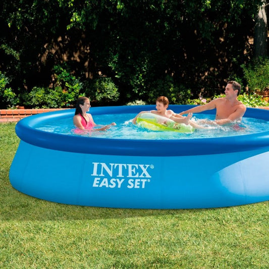 Intex Easy Set Above Ground Inflatable Swimming Pool & Filter Pump 396X84CM