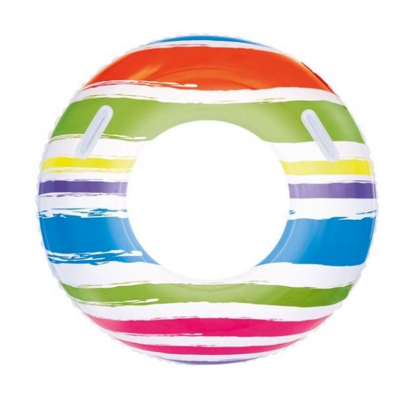 colored 91Cm With Handles Swim Ring