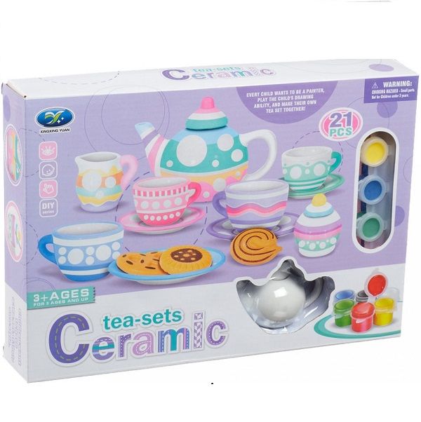لعبة تلوين طقم شاي سيراميك من شينغشينغ يوان - 21 قطعة - رقم: 868-E37