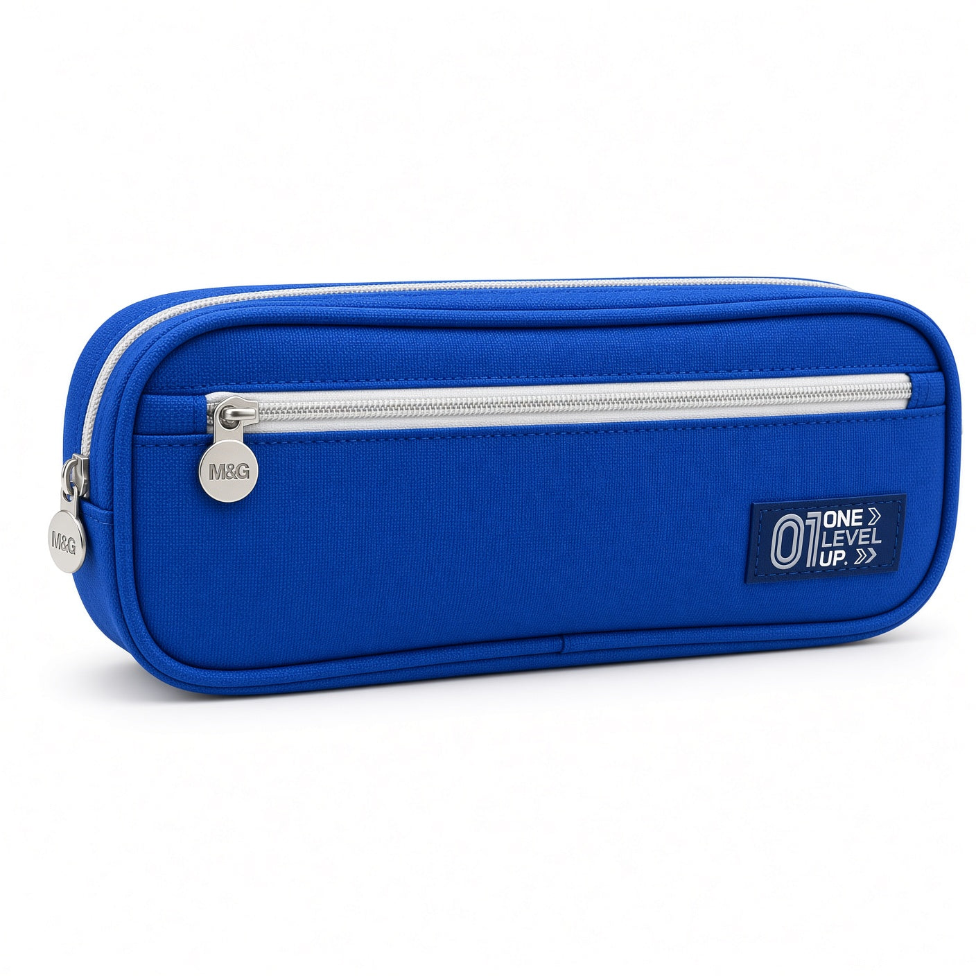 M&G Chenguang Length+ Large Capacity Pencil Case with Dual Zipper – Durable Fabric Stationery Organizer - 1pcs - No: APB903DF