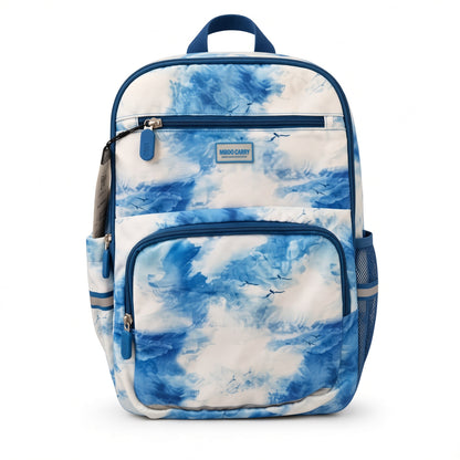 M&G Chenguang 16-Inch School Backpack – Lightweight Kids Backpack with Multiple Compartments, Blue Cloud Design - No: ABB904R8