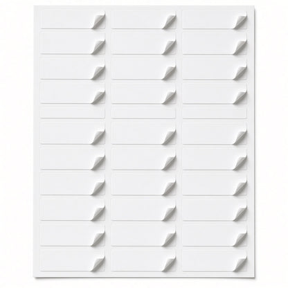 Yassin Professional Medium Adhesive Label Sticker, 29.7x70 mm With Premium Material - Size: A4 - 30 Labels in Sheet - 100 sheets - No: 0724