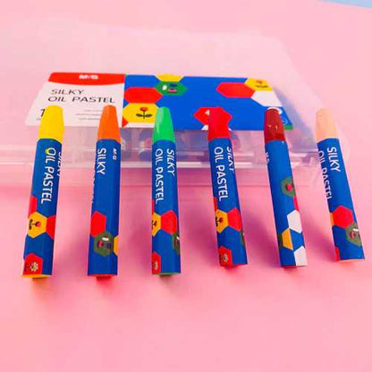 أقلام تلوين زيتية حريرية من إم آند جي، ١٢ لونًا، رقم المنتج: AGM900J8