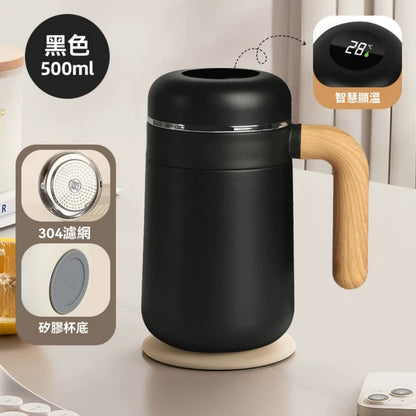 500ml Vacuum Insulated Stainless Steel Coffee Mug with Handle – Leakproof Thermal Travel Mug for Hot & Cold Drinks