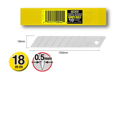 OLFA® 9mm Silver Snap-Off Blades, 10 Pack (LB-10)