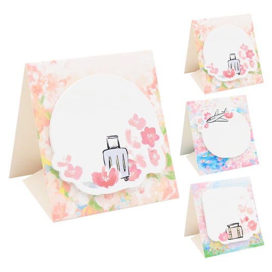 M&G Sakura Time Sticky Note With Stand Maker 30 Sheets 7.5x7.5 cm No: YS-468 (Assorted Colours)