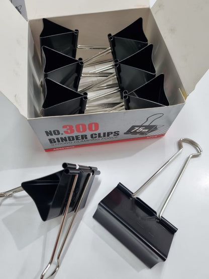 M&G Chenguang Binder Clips – Strong Clamping Force, Assorted Sizes for Office, School & Home Organization - 1pack