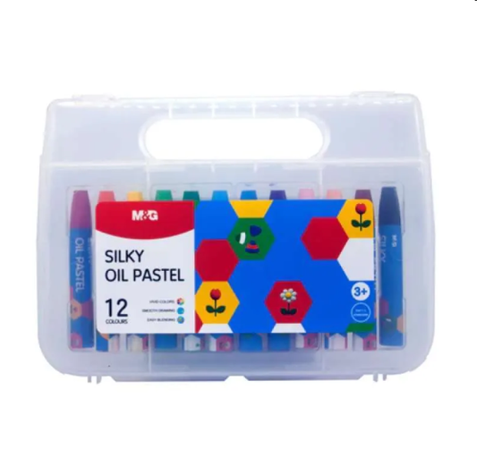 أقلام تلوين زيتية حريرية من إم آند جي، ١٢ لونًا، رقم المنتج: AGM900J8