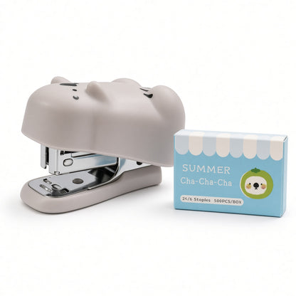 M&G Chenguang Summer Cha-Cha-Cha Mini Stapler with Silicone Soft-Grip Seal Design & 500 Staples – No: ABS916ET