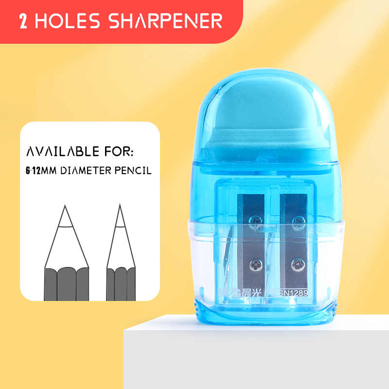 M&G 2in1 Eraser with Pencil Sharpener Double Holes - No:APSN1289 - 1 pcs
