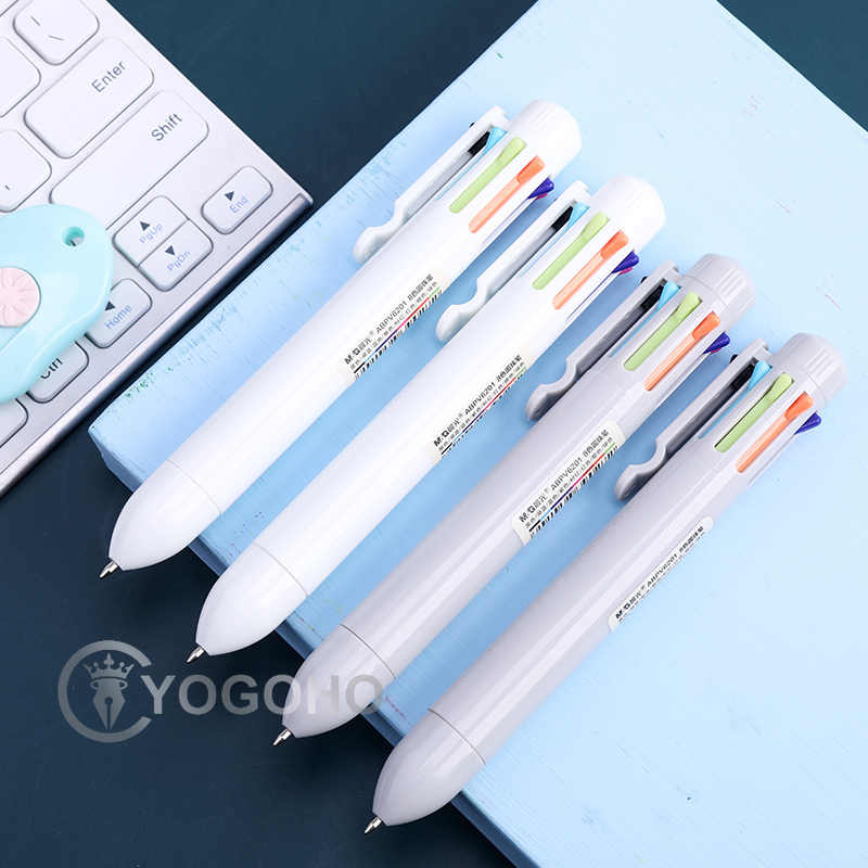 M&G Chenguang Ballpoint Pen 8-color ink -  No:ABPV6201 - 1pcs