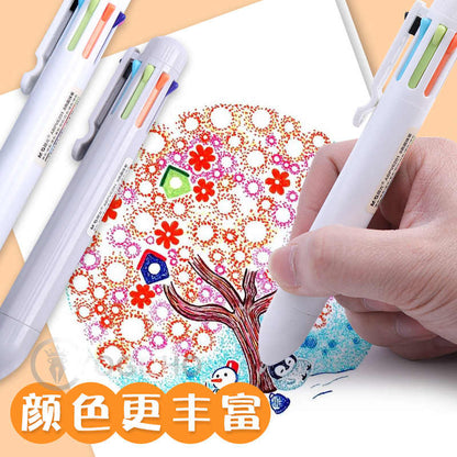 M&G Chenguang Ballpoint Pen 8-color ink -  No:ABPV6201 - 1pcs