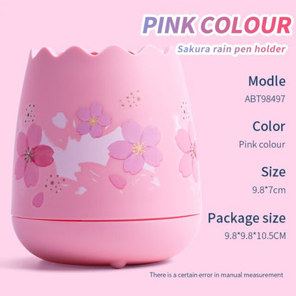 M&G Cherry Blossoms Egg Pen Holder Creative Storage Case - No:ABT98497