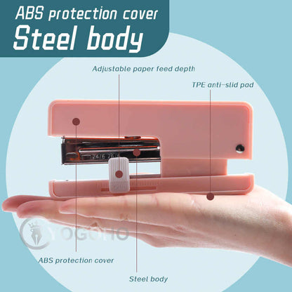 M&G Morandi color stapler with staples 24/6 26/6 - No:ABS916R4