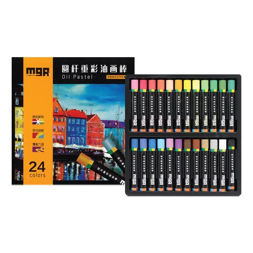M&G Chenguang set of heavy color stick oil painting stick 24 colors - No:ZGM91134