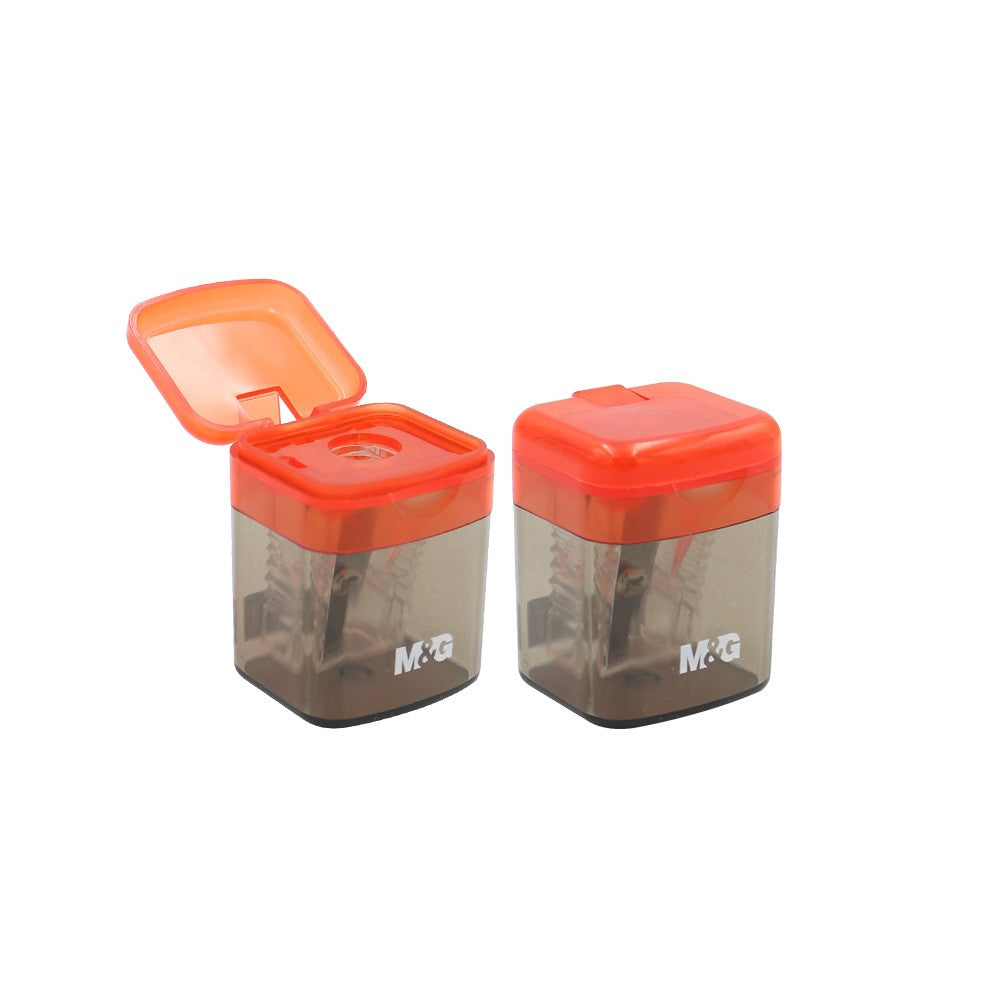M&G Red Pencil Sharpener With MIni Trash Can No: APS912C4 - 1piece