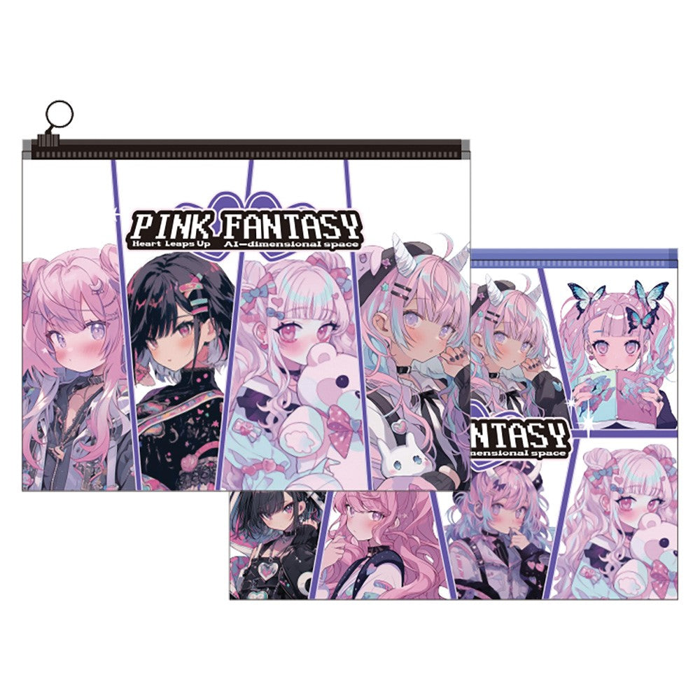 M&G Chenguang Pink Fantasy document folder with zipper - Size:A5 - 1pcs - No:ADM945S4