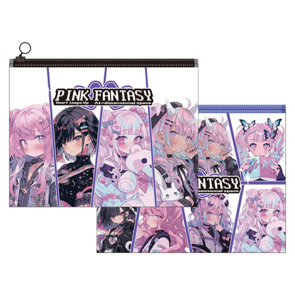 M&G Chenguang Pink Fantasy document folder with zipper - Size:A5 - 1pcs - No:ADM945S4