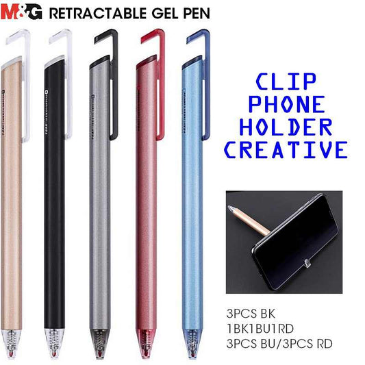 Metal gel pen with Mopil holder - No:2001- 0.5mm - 1pcs