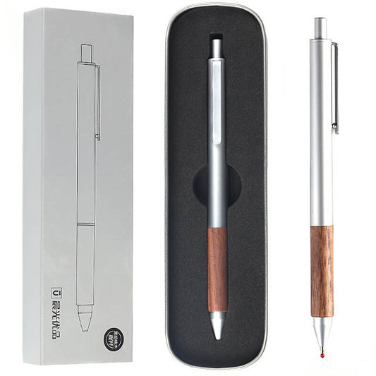 M&G U Series Walnut Metal Gel Pen 0.5mm - No:AGPY0605