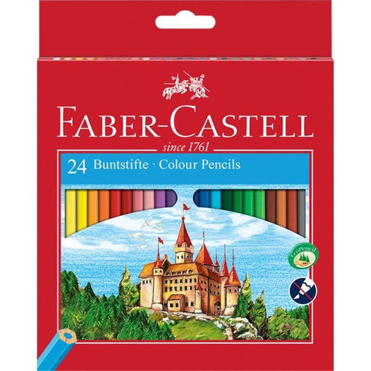 faber castell Buntstifte Pack 24 Pencils Coloured Faux-No:120124