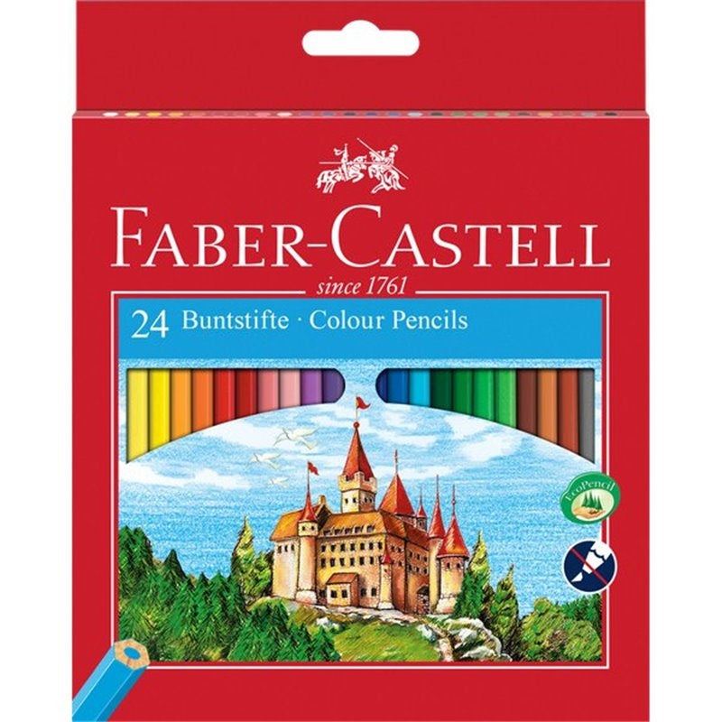 faber castell Buntstifte Pack 24 Pencils Coloured Faux-No:120124