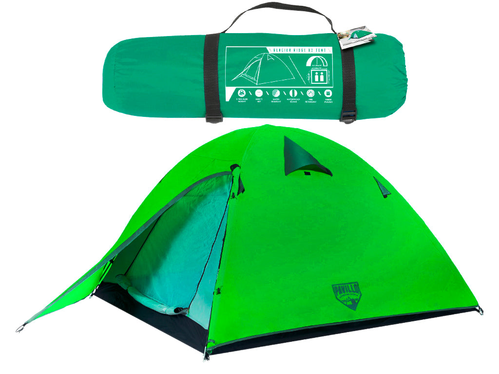 خيمة بيست واي جلاسير ريدج X2، 2 متر × 2 متر × 120 سم، لون أخضر - رقم: 68009