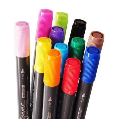 مجموعة أقلام تلوين مائية احترافية مزدوجة الرأس من إم آند جي تشنغوانغ سيغني، إبداعات فنية نابضة بالحياة - رقم: APMW7603