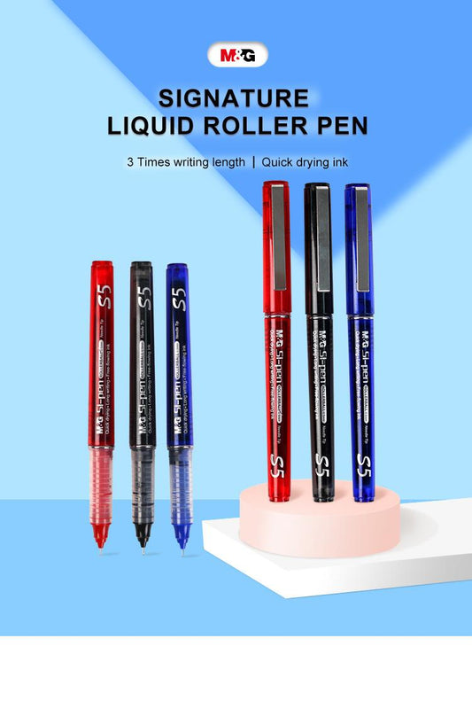 M&G Chenguang Si-Pen S5 Roller Ball - 0.5mm - Fine Point, Smooth Writing - 1pcs - No: ARP41871