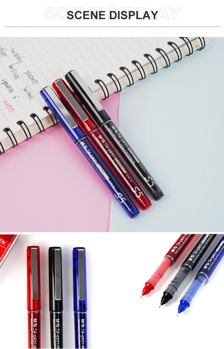 M&G Chenguang Si-Pen S5 Roller Ball - 0.5mm - Fine Point, Smooth Writing - 1pcs - No: ARP41871