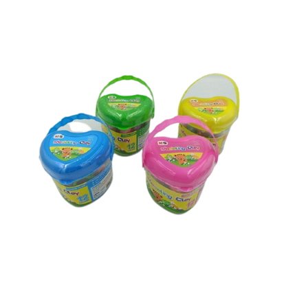 معجون تشكيل من إم آند جي، ١٢ لونًا، في دلو على شكل قلب، رقم المنتج: AKE04469 - قطعة واحدة