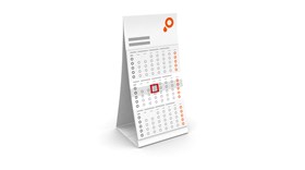3-month desk calender (custom printing)