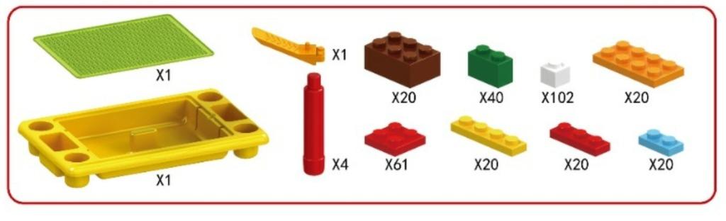 طاولة بناء بلاستيكية يمكنك تركيبها بنفسك - ألعاب تعليمية للأطفال - 310 قطعة - رقم: 6306