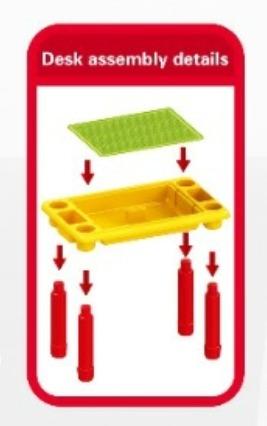 طاولة بناء بلاستيكية يمكنك تركيبها بنفسك - ألعاب تعليمية للأطفال - 310 قطعة - رقم: 6306