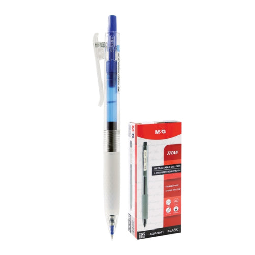 M&G Chenguang Titan Retractable Gel Pen 0.5mm black , Blue and Red Fast-Dry  - 1pcs - No.AGPJ9071