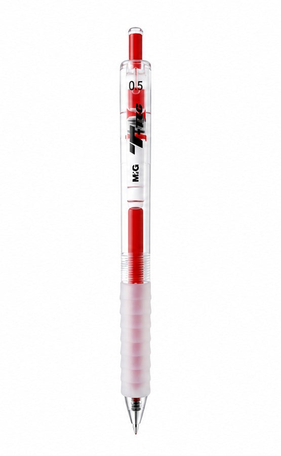 M&G Chenguang T-Tec Retractable Gel Pen Comfort Grip 0.5mm – Fast Dry Blue Ink Pen for Smooth Writing, School Office - 1pcs - No: AGPJ0673