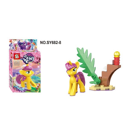 مجموعة شخصيات ماي ليتل بوني من شينغ يوان +16 قطعة رقم SY682-8