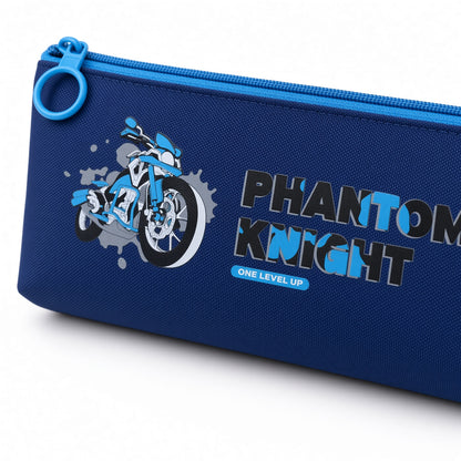 M&G Chenguang Length+ Phantom Knight Large Capacity Pencil Case – Durable Zippered Stationery Pouch - 1pcs - Assorted Color -  No: APB932NJ